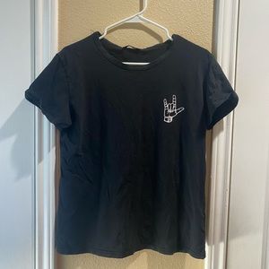 Black graphic t-shirt